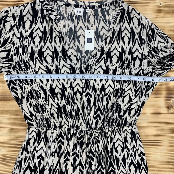 Gap Ikat Print Cinch Waist Dress Sz S - Picture 10 of 14